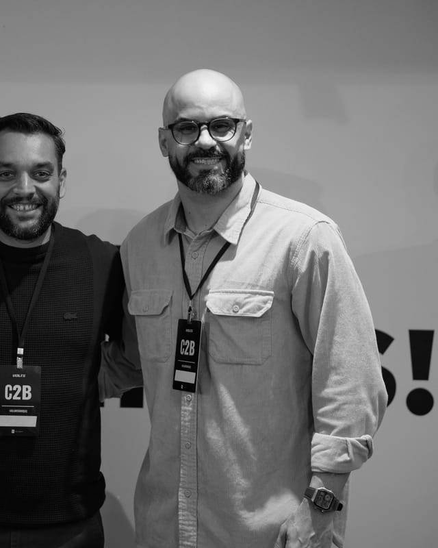 Voluntários no evento